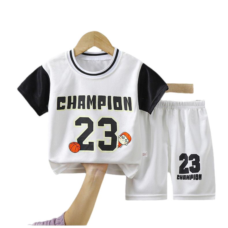 Children's Basketball Suit Sports suit Girls Quick Dry Boys 2025 New Summer Middle and Big Kids Training Sports Jersey