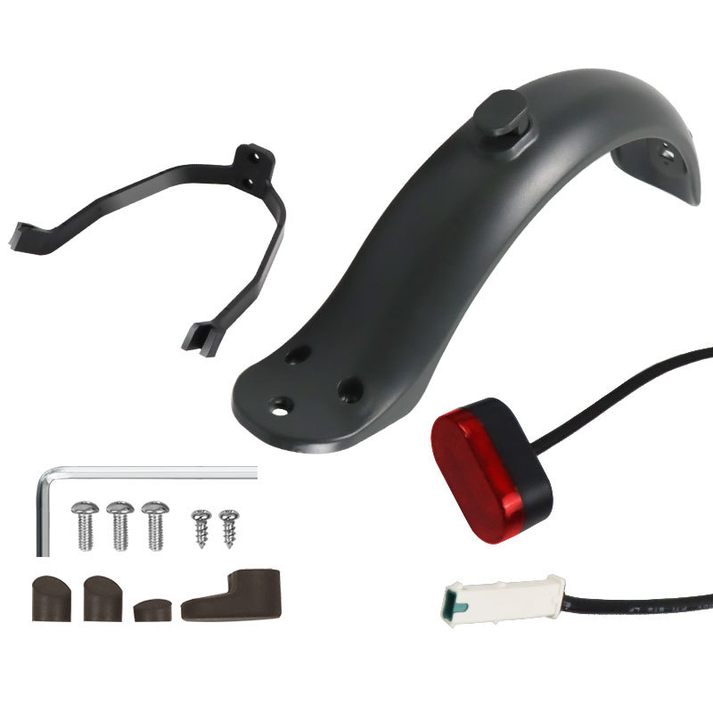 Electric scooter accessories M365 mudguard suit with bracket with tail light m365 rear mudguard