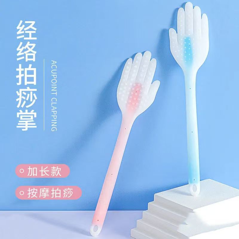 Меридианный массажный молоток, скребок и стучащий массажер спины, шейный молоток, силиконовая ударная палка, домашний уход за здоровьем