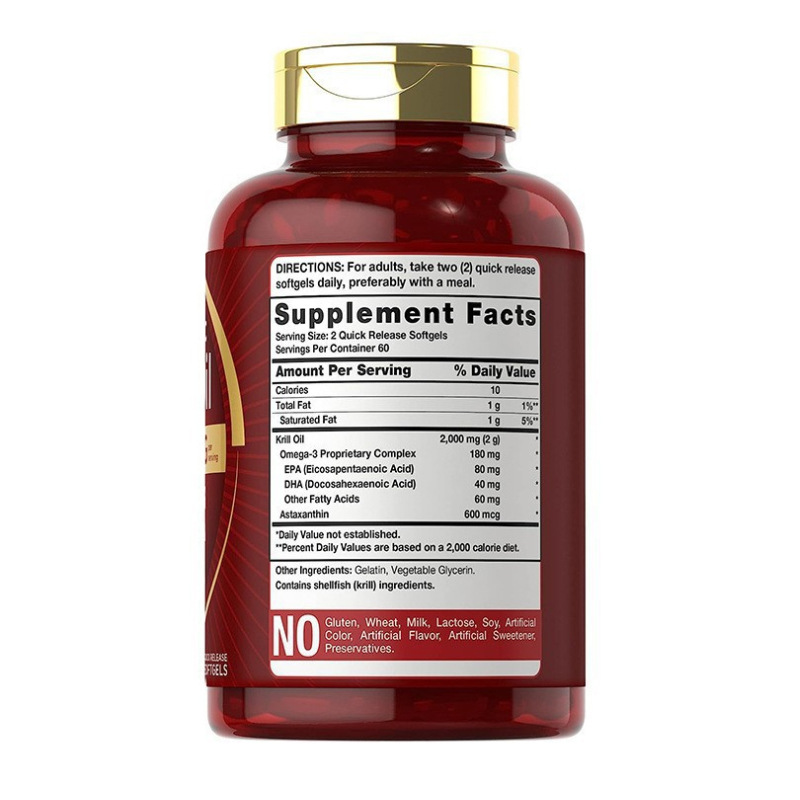 Krill Oil Soft Capsules Astaxanthin Krill Oil Capsules Nutritional Supplements Cross-Border Exclusive Oem