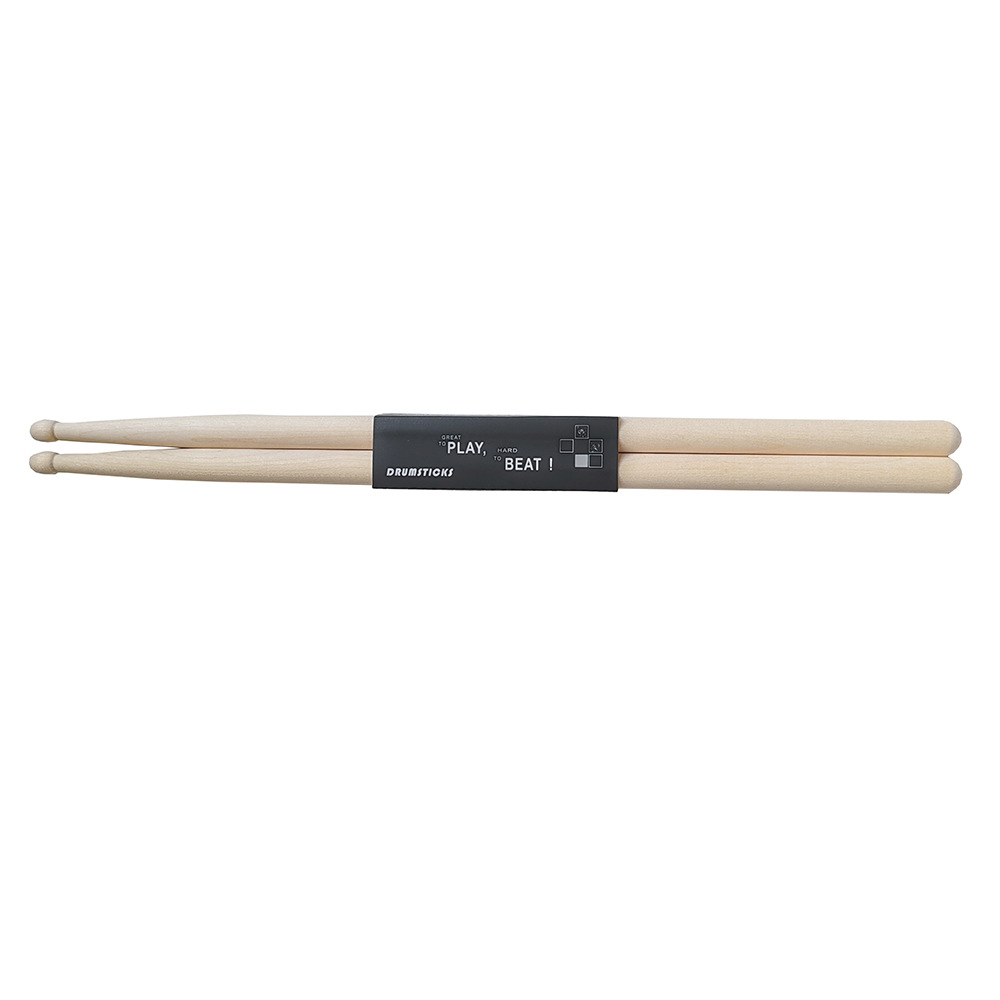 Cross-Border Hot Selling Maple Drum Sticks Drum Set 5A Drumsticks Jazz Drum Durable Wooden Wholesale Practice Drum Sticks for Home Use