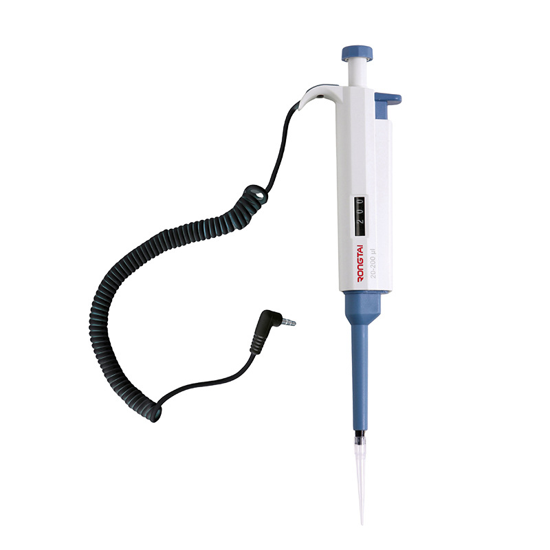 Rongtai Rongtai Pipette with Wire, Single-Channel Linkage Pipette with Wire, Suitable for Hemagglutination Protein Meter, Etc