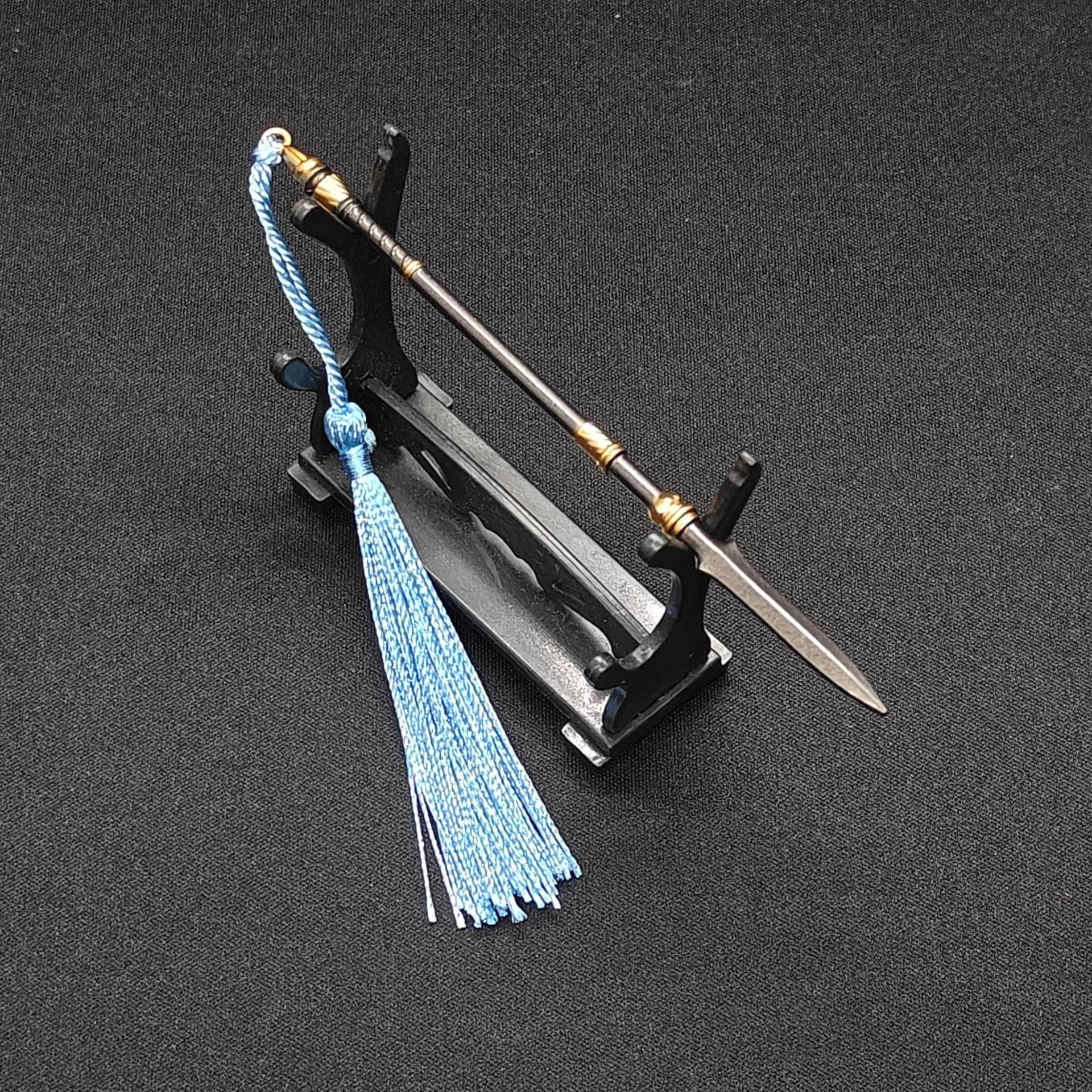 Ancient Small Weapon Mini Sword 12cm Fang Tian Painted Halberd Metal Model Gun Ornaments Boys Gifts