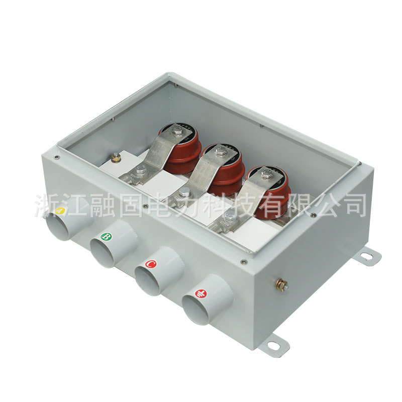 Factory long-term supply high-voltage cable transfer box stainless steel shell copper nose 35KV cable protection grounding box