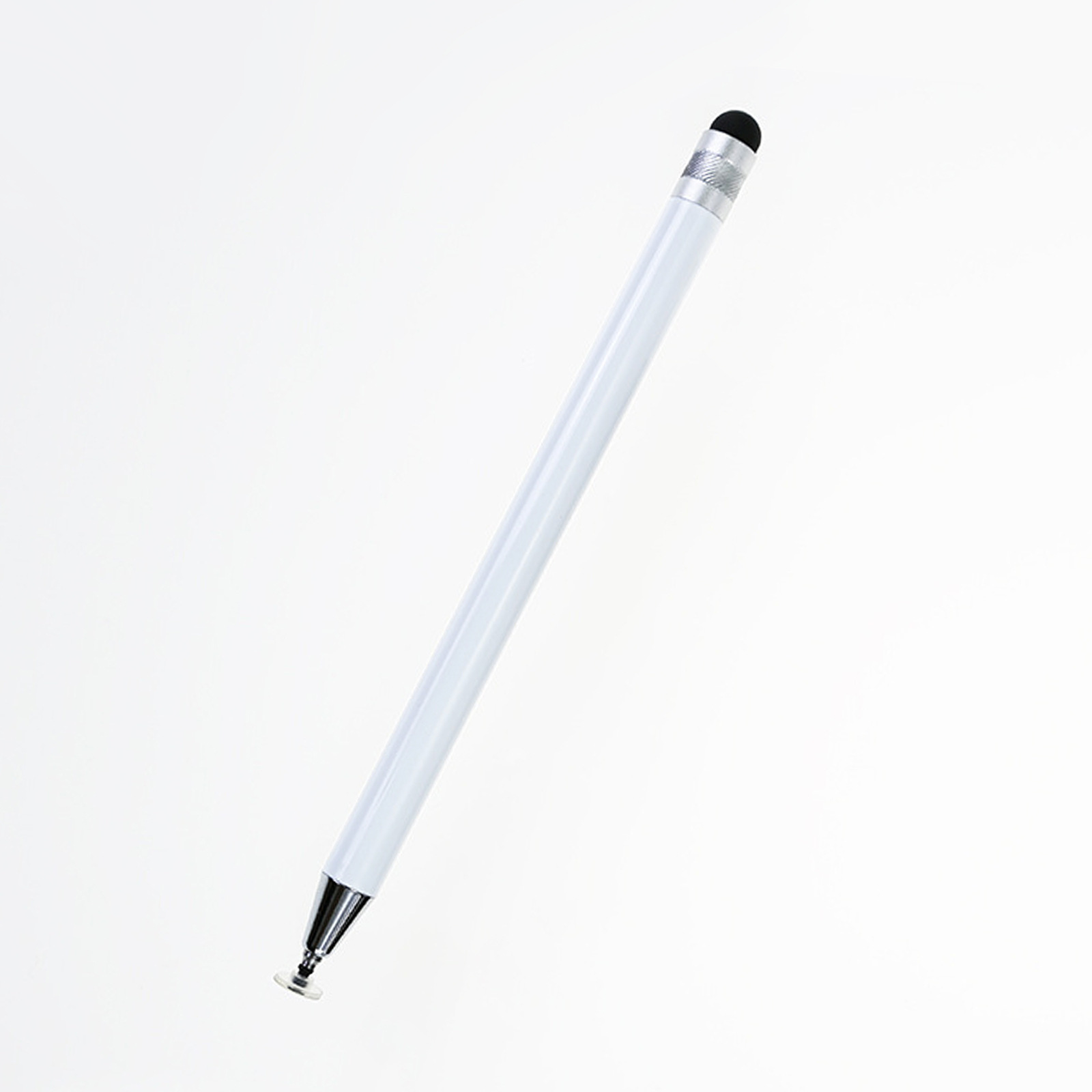 Mps Disc + Silicone Touch Screen Pen Universal Capacitive Pen Integrated Rotatable Metal Pencil Style Stylus for Handwriting