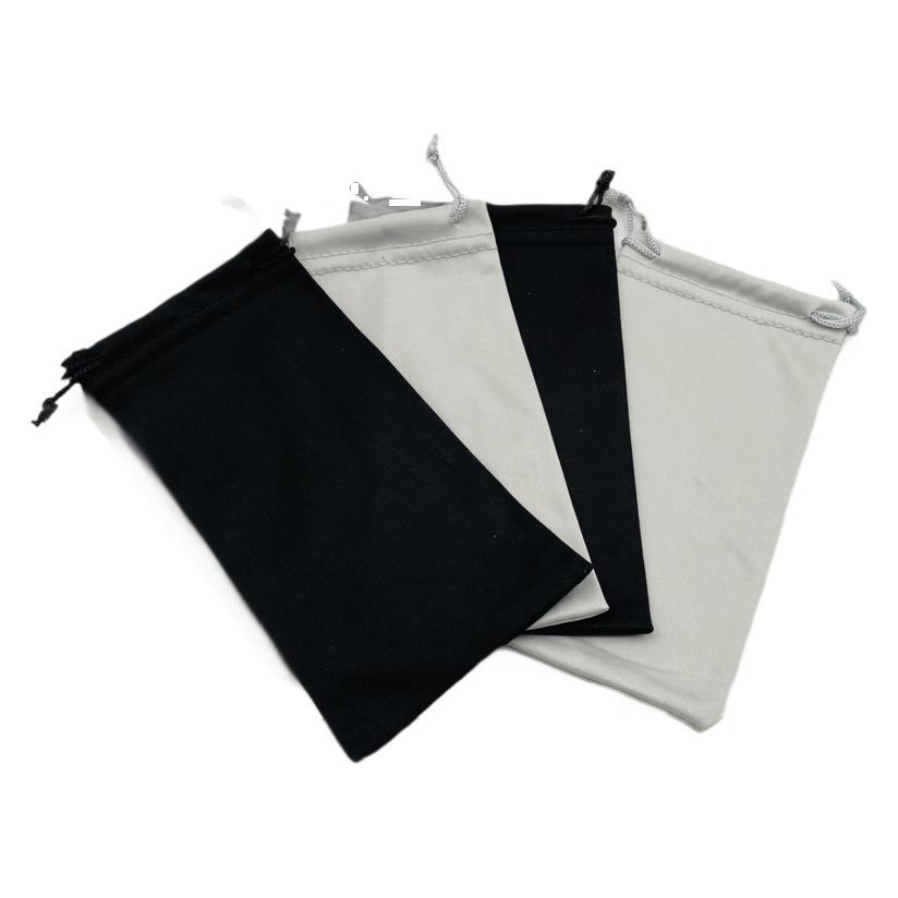 Portable Black Glasses Bag Manufacturer Wholesale Sunglasses Sunglasses Drawstring Storage Bag Fashion Simple Solid Color Glasses Bag