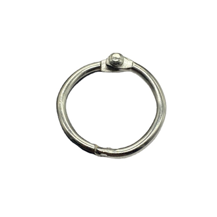 Metal Book Ring Loose-Leaf Buckle Open Ring Photo Album Loose-Leaf Ring Removable Binding Buckle Card Ring Manufacturer Wholesale