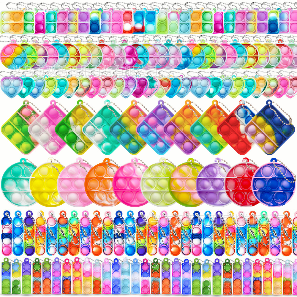 Mouse Killer pioneer finger bubble music keychain decompression toy decompression keychain pendant rainbow press music Wholesale