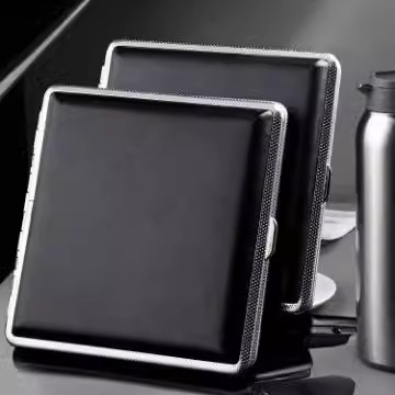 Кожаный футляр для сигарет на 20 штук, 8.0 мм, для самокруток, металлический, ультратонкий, простой, портативный