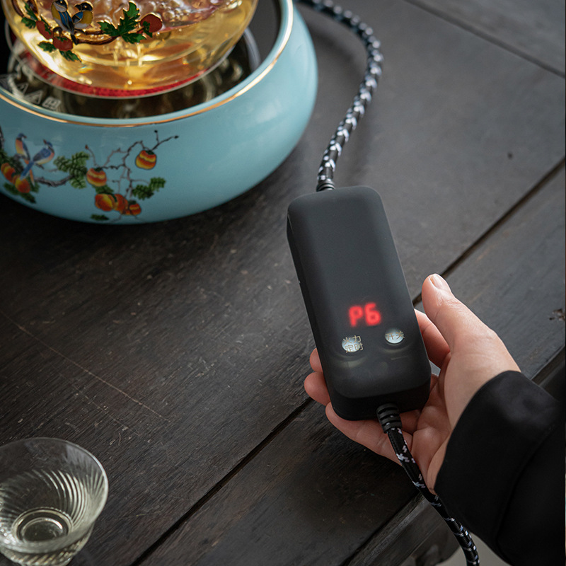 Electric Ceramic Stove Tea Maker Glass Tea Brewing Kettle Water Boiling Tea Pot Fully Automatic Household Steam Tea Stove Set