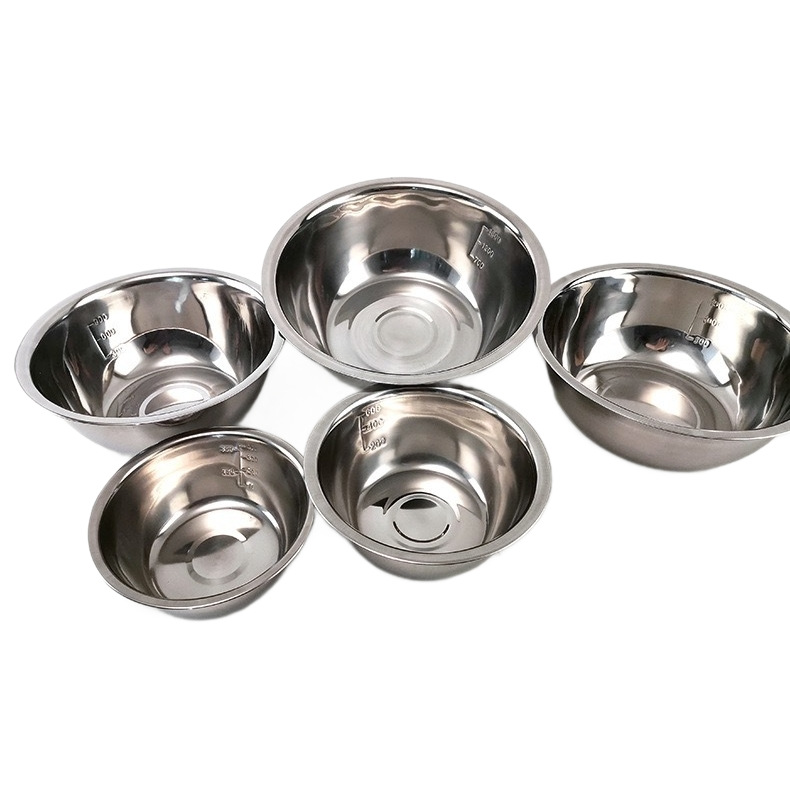 Manufacturer Wholesale Foreign Trade African Southeast Asia Stainless Steel Seasoning Jar Thickened Multi-Functional Large Basin Scale Stainless Steel Basin