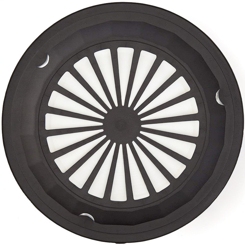 Mexican Round Hollow Plastic Barbecue Plate Fruit Plate Portable Disposable Picnic Food Plate Dessert Plate