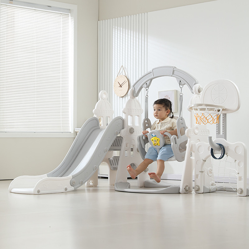 [Slide Indoor Home Kidsren's Climbing Frame Small Baby Family Amusement Park Swing Combination Toy]