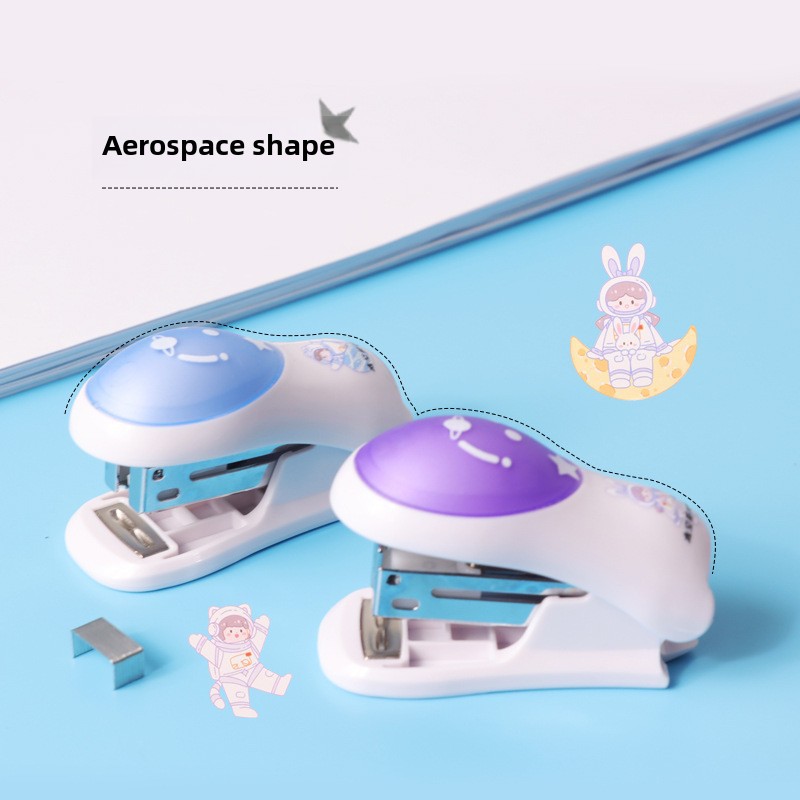 Direct supply cartoon nail book appliance cute mini set stapler small multi-style stapler wholesale for students