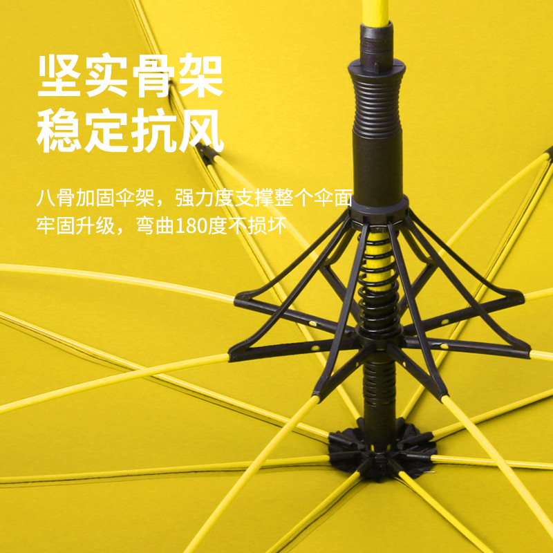 Extend automatic long handle umbrella hook windproof sunscreen straight handle golf umbrella advertising umbrella custom printable logo