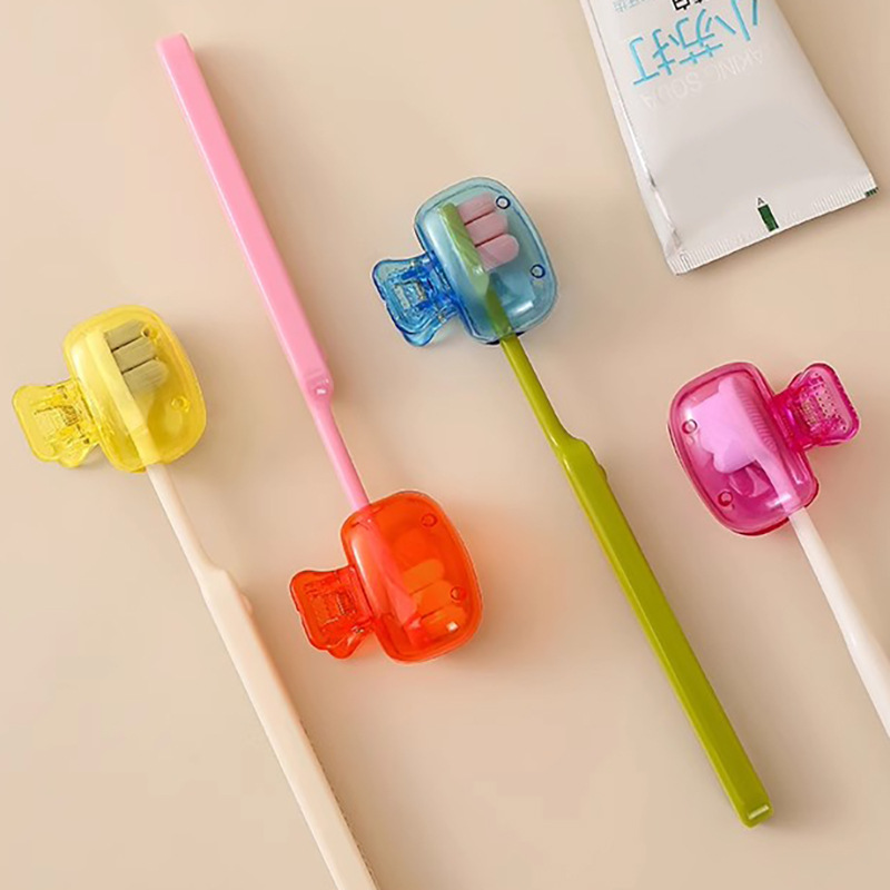 Toothbrush Storage Holder Travel Toothbrush Protective Cap Storage Cover Outdoor Portable Plastic Toothbrush Box Toothbrush Head Cover