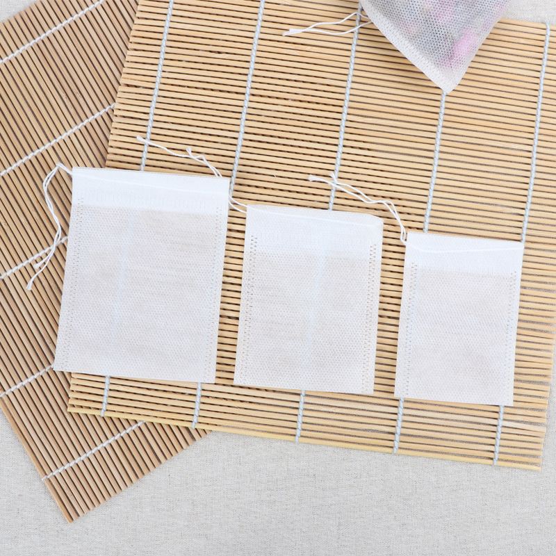 Dragon Boat Festival Non-Woven Filter Bag with Drawstring for Decoction, Tea Bag, Traditional Chinese Medicine Powder Inner Bag, Sachet Liner