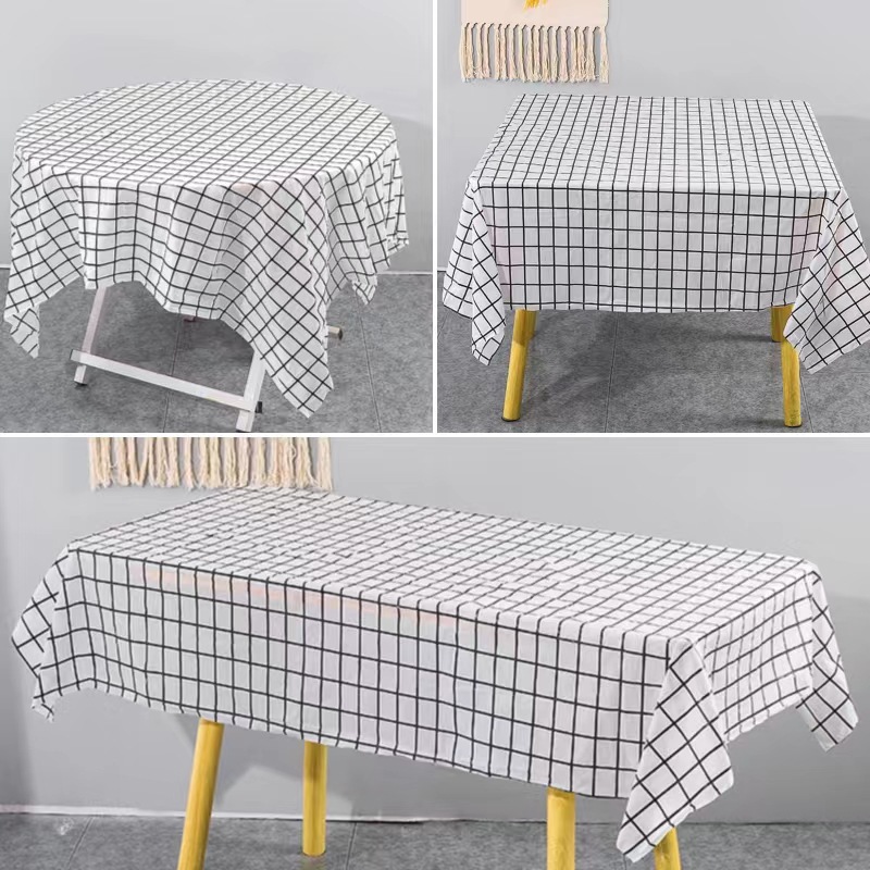 Factory Direct supply disposable net red plaid picnic mat stall tablecloth restaurant restaurant round tablecloth wholesale