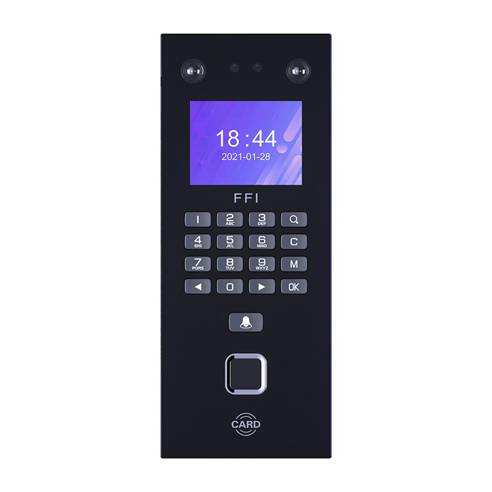 Haibao City Face Fingerprint Identification Attendance Machine Palmprint Machine Punch Machine Palm Vein Punch Self-discipline Punch-in