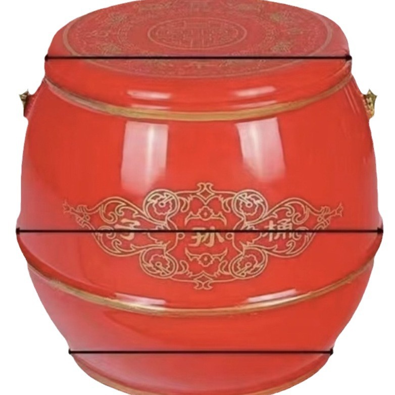 Wholesale Wedding Large Sonbao Bucket Century-old Haohe Wedding Son Bucket Plastic Bride Dowry Spittoon Toilet
