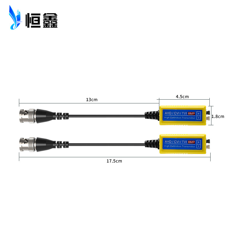 Cross-border hot sale twisted pair transmitter video transmitter monitoring signal converter 8MPVideoBalun