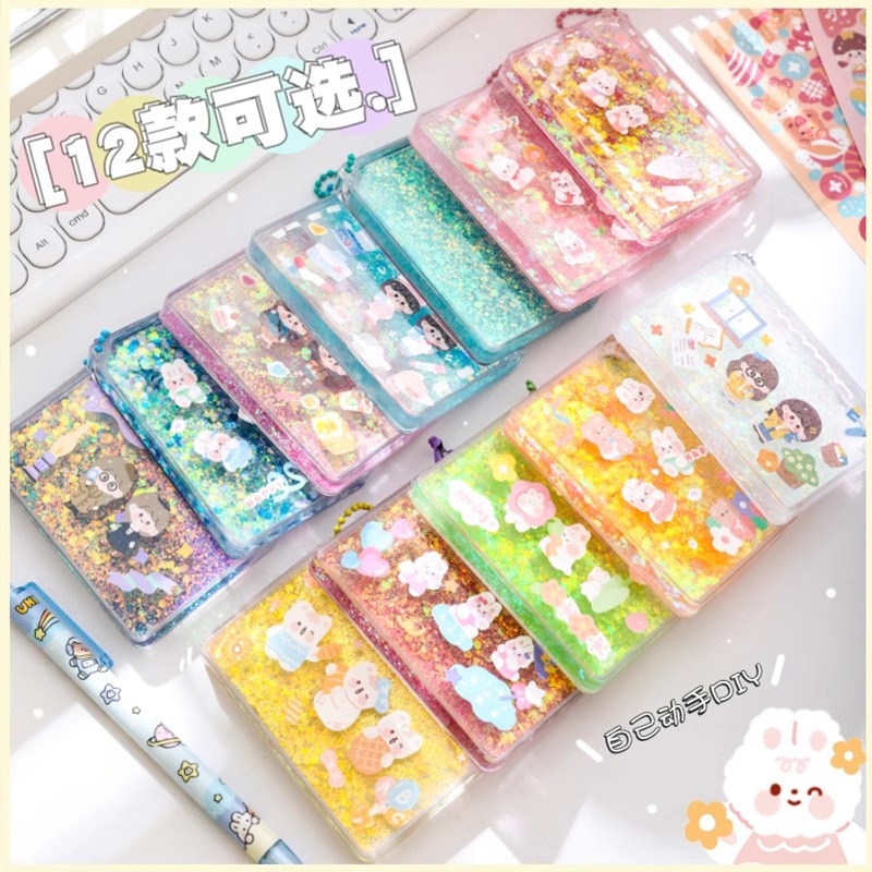 Transparent quicksand Goka brick creative special-shaped diy quicksand oil acrylic magnetic goo plate decoration small ornaments