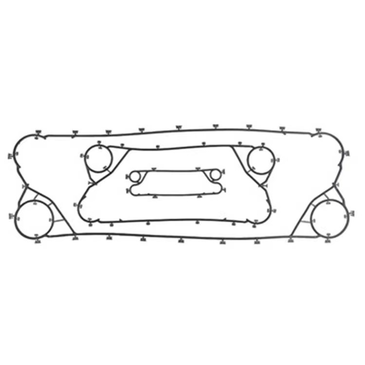 Plate Heat Exchanger gasket Sanders S42 heat exchanger rubber sealing strip cooler rubber gasket