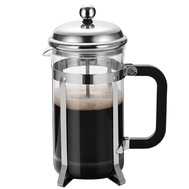 Glass Presser Household Manual Milk Foamer Milk Presser Tea Maker Hand Coffee French Filter Presser