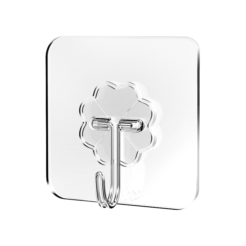 Hook Strong Adhesive Wall Wall Hanging Wall Load-bearing Transparent Seamless Hook Wall Punch-free Hook Adhesive Hook