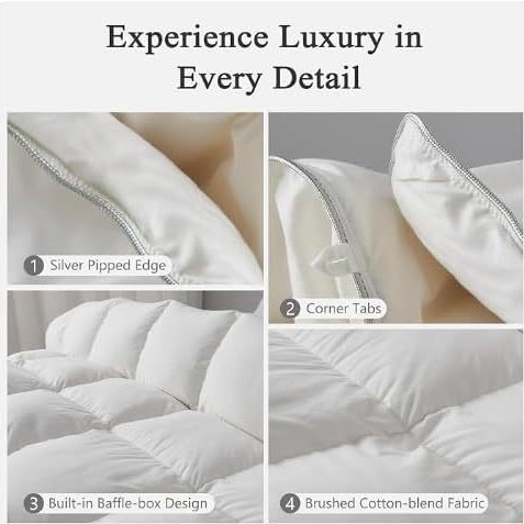 Winter Warm down Quilt Super Soft Cotton Polyester Blended Fabric Cotton Quilt Amazon Cross-Border Quilted Feather Quilt