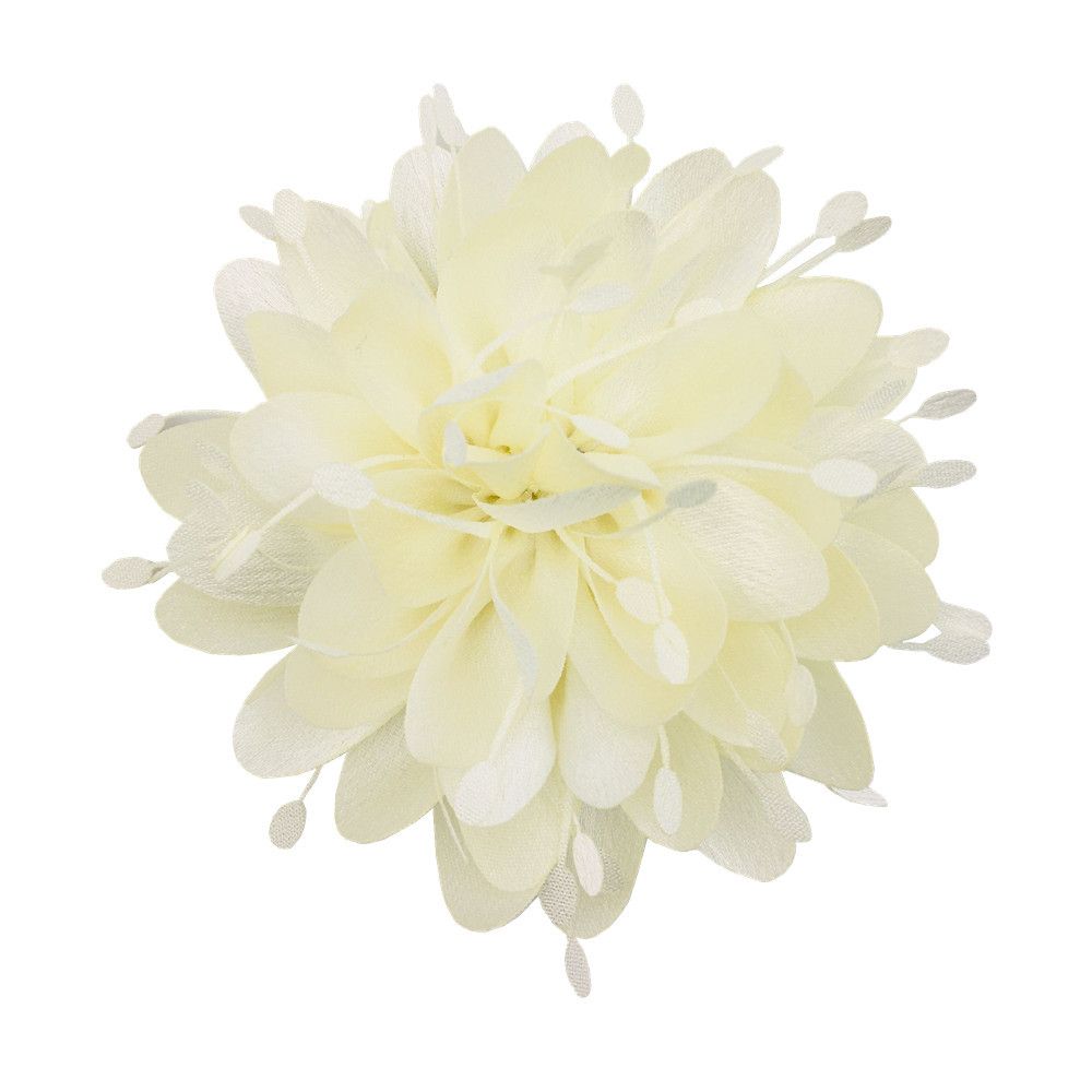 In-Stock 10cm Korean Satin Flower New Fabric Headpiece High-End Clothing Accessory Cross-Border Hairband Supply