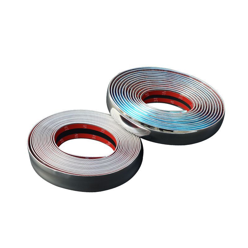 Car window decorative strip chrome-plated bright strip electroplated strip door anti-collision strip bumper anti-scratch explosion modification supplies