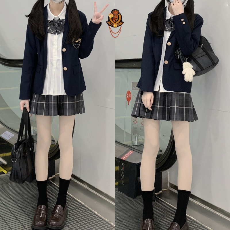 Костюм школьницы в японском стиле с блейзером, весенне-осенний, колледж, прямая поставка от производителя, ткань Tr
