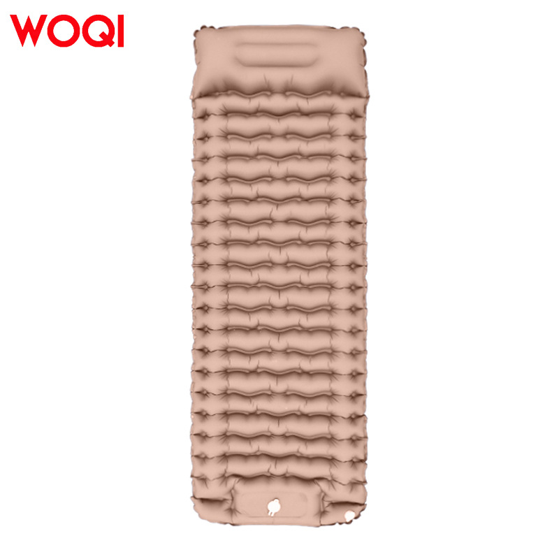 Woqi Ultralight Moisture-Proof Self-Inflatable Mummy Sleeping Pad for Outdoor Camping and Hiking