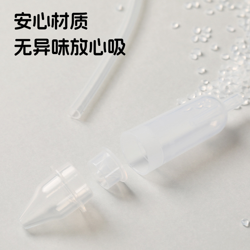 Pull-Out Baby Nasal Aspirator, Newborn Manual Negative Pressure Cleaning of Snot and Feces, Nasal Congestion Clearing and Nasal Cleansing Artifact New Model