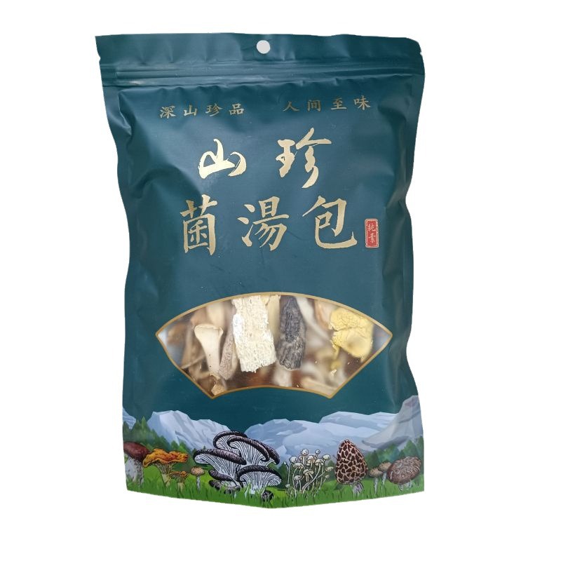 Colorful Mushroom Soup Bag 100g One Bag Dry Goods Yunnan Specialty Small Package Mushroom Soup Bag Bulk Wholesale Multi-Package