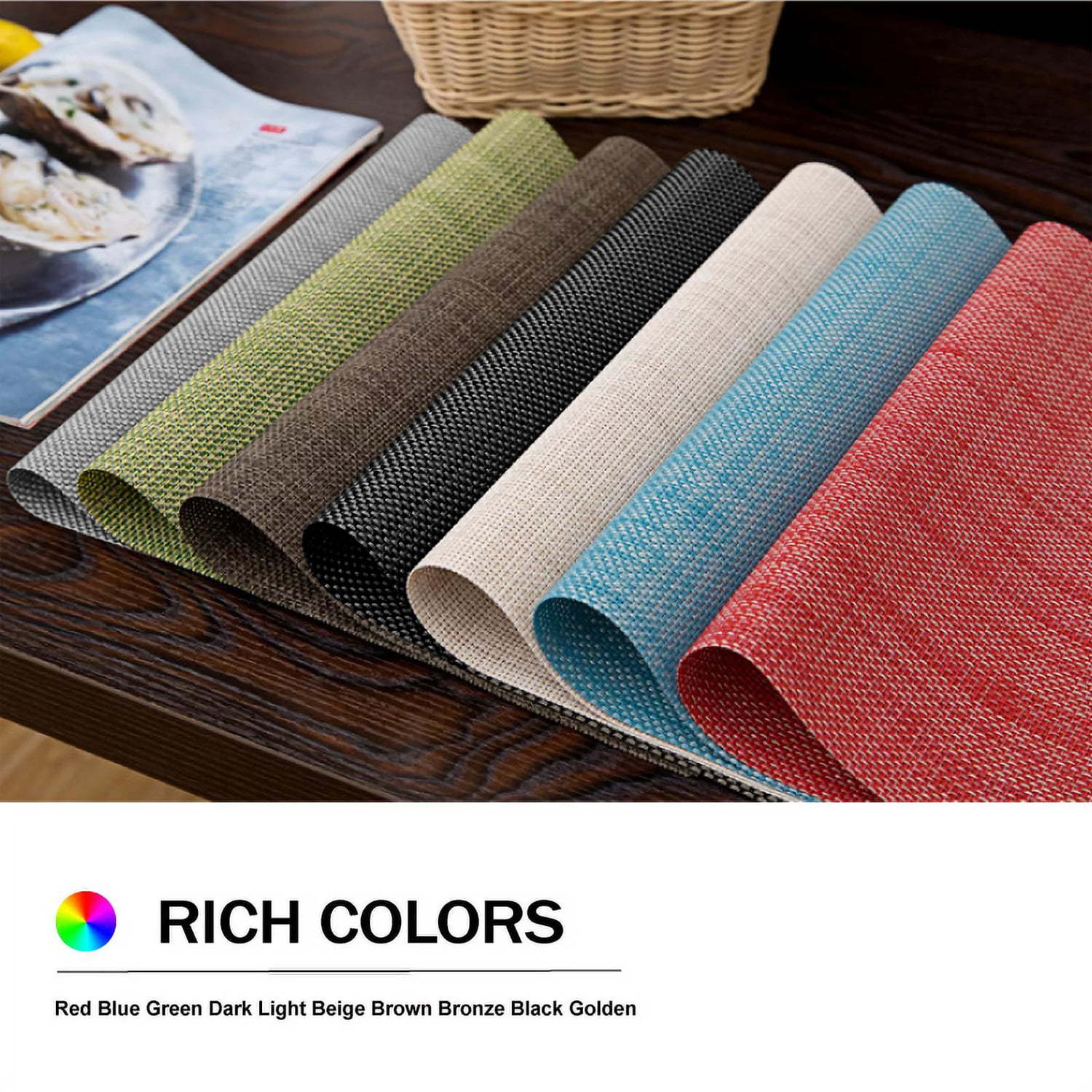 Simple Placemats, Imitation Linen Placemats, Insulation Mats, Japanese Nordic Placemats, Design Sense, Western Placemats, Steak Mats, Placemats Wholesale