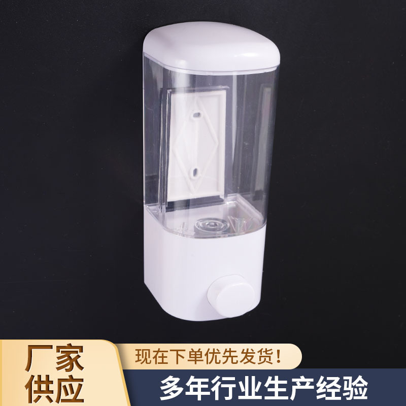 Manufacturer Supplies 500ml Manual Press Soap Dispenser Hotel Bathroom Plastic Shower Gel Box Wall-Mounted Soap Dispenser
