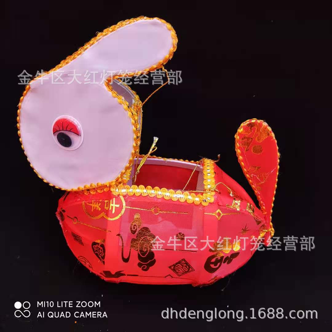 праздник весны фонарный фестиваль портативный фонарь дпк ретро традиционный兔ик лампа китайский стиль ручной работы兔ик игрушка фонарь оптом