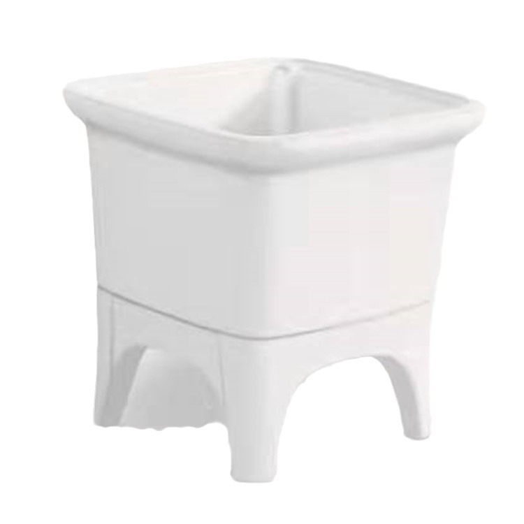 Household integrated ceramic mop pool high-leg balcony household splash-proof water trough engineering sewage pipe mop pool
