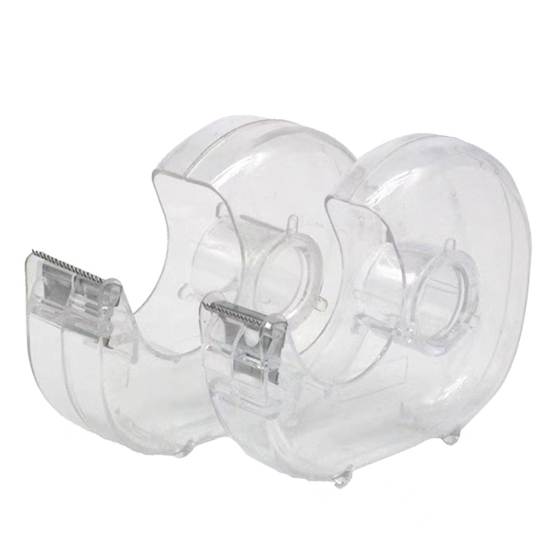 transparent tape cutter tape holder plastic transparent tape holder tape machine mini tape snail shell