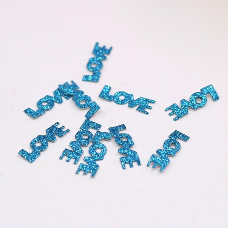 DIY Material Handmade Jewelry Accessories Embossed Bright Glitter LOVE Letter Accessories Hair Accessories Bag Garment Accessories