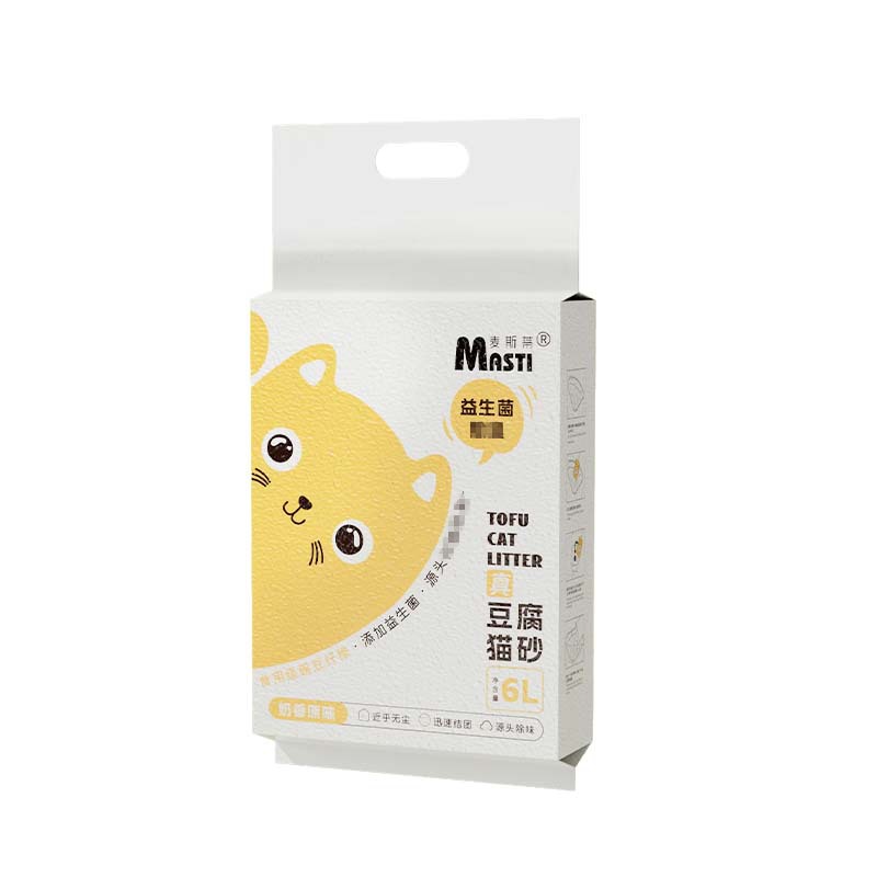 Plant tofu cat litter 6L probiotic deodorant sand 2kg bag into cat kitten low dust absorbent pea cat litter
