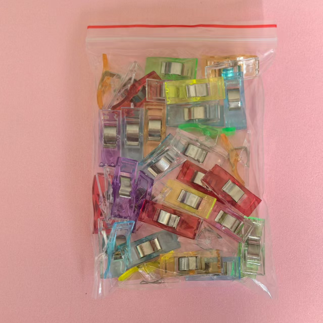 Cross-Border Hot-Selling Patchwork Sewing Clips, Colorful Hemming Clips, Small, Medium and Large Clips, Ax Clips, Plastic Clips, Ready for Supply