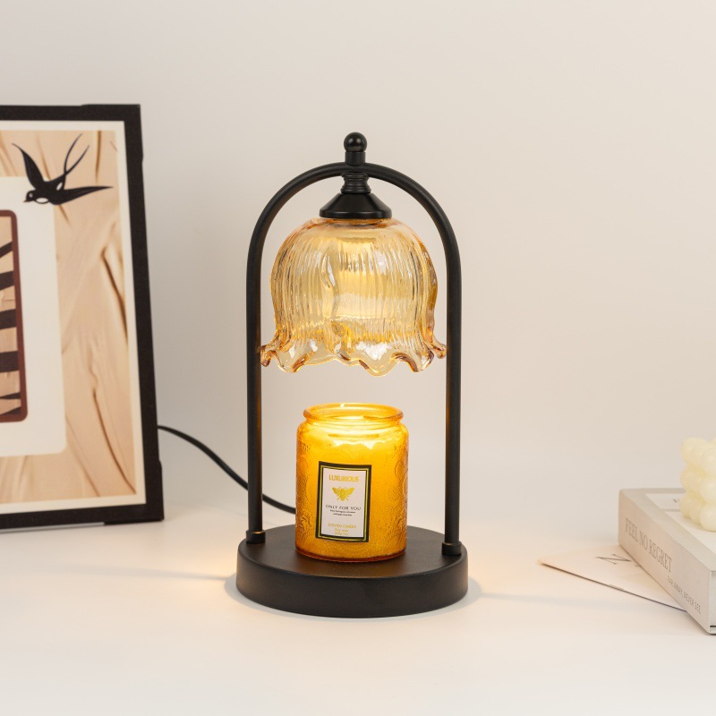 Lily of the Valley Aromatherapy Melted Wax Lamp French Retro Bedroom Bedside Lamp Home Furnishings Atmosphere Fireless Fragrance Table Lamp