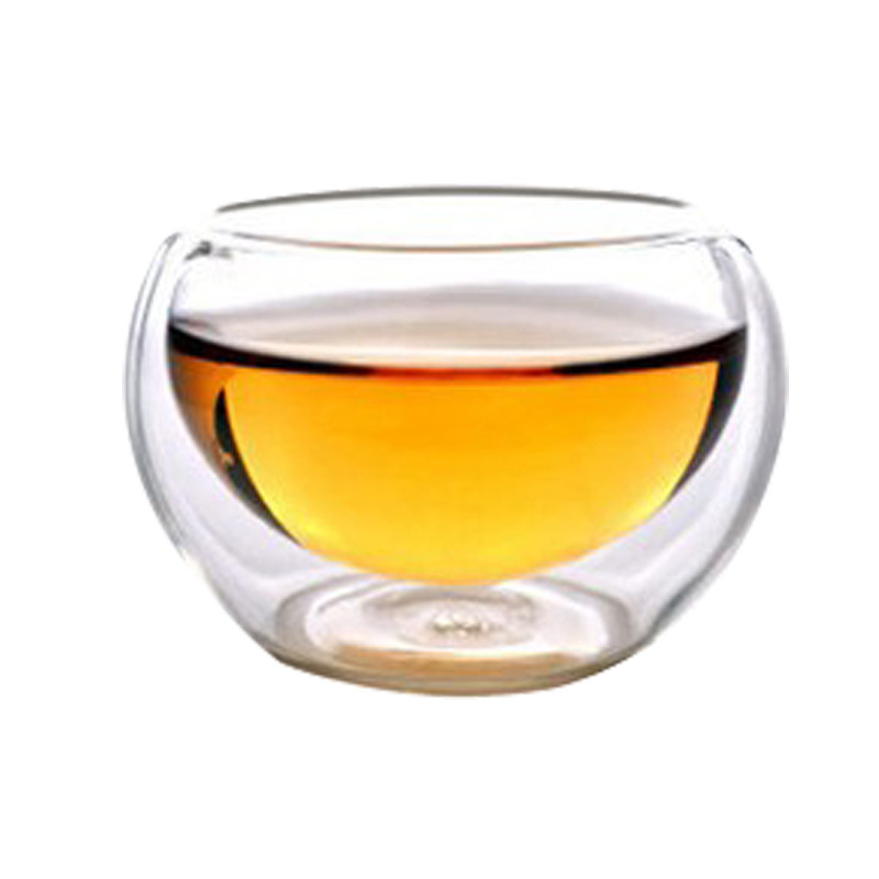 Master Cup Borosilicate Glass Glass Water Cup Transparent Household Tea Tasting Cup Kung Fu Tea Cup Tea Set Double-Layer Cup