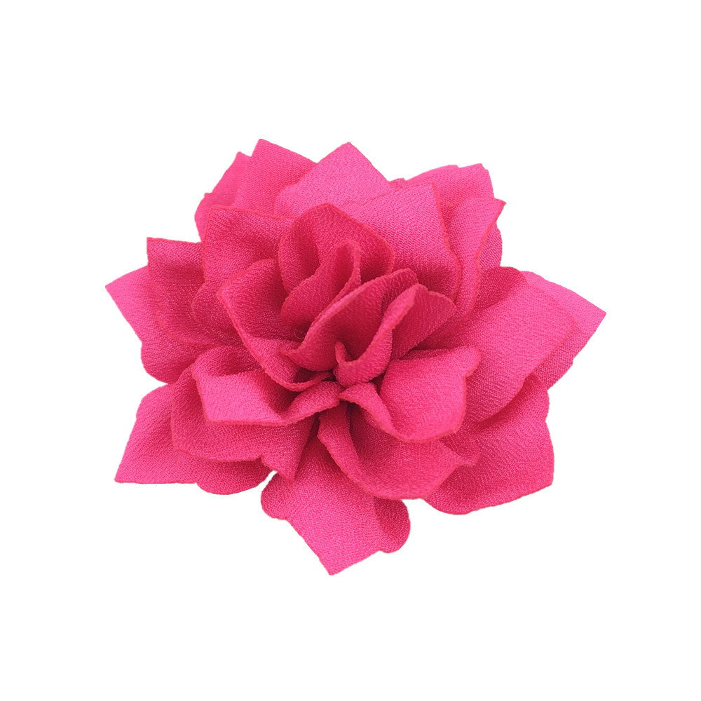 6cm small size Pointed Lotus Double-layer Fabric Head Flower Cross-border Supply Hat Clothes Shoes Bag Accessories in stock