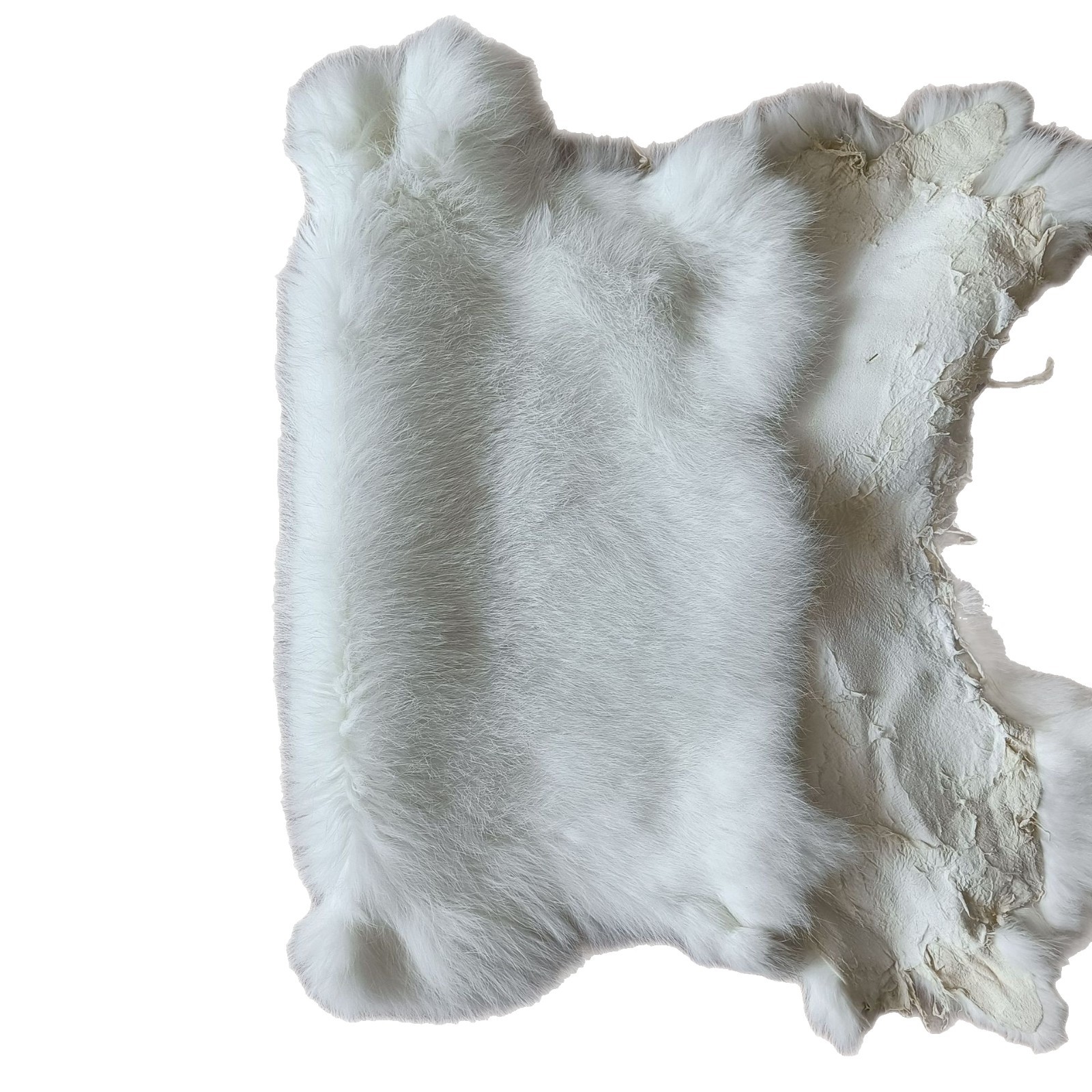 Whole Piece of Original Color Rabbit Skin, Handmade DIY Clothing Knee Pads, Cushions, Decorative Fur Accessories, Source Factory