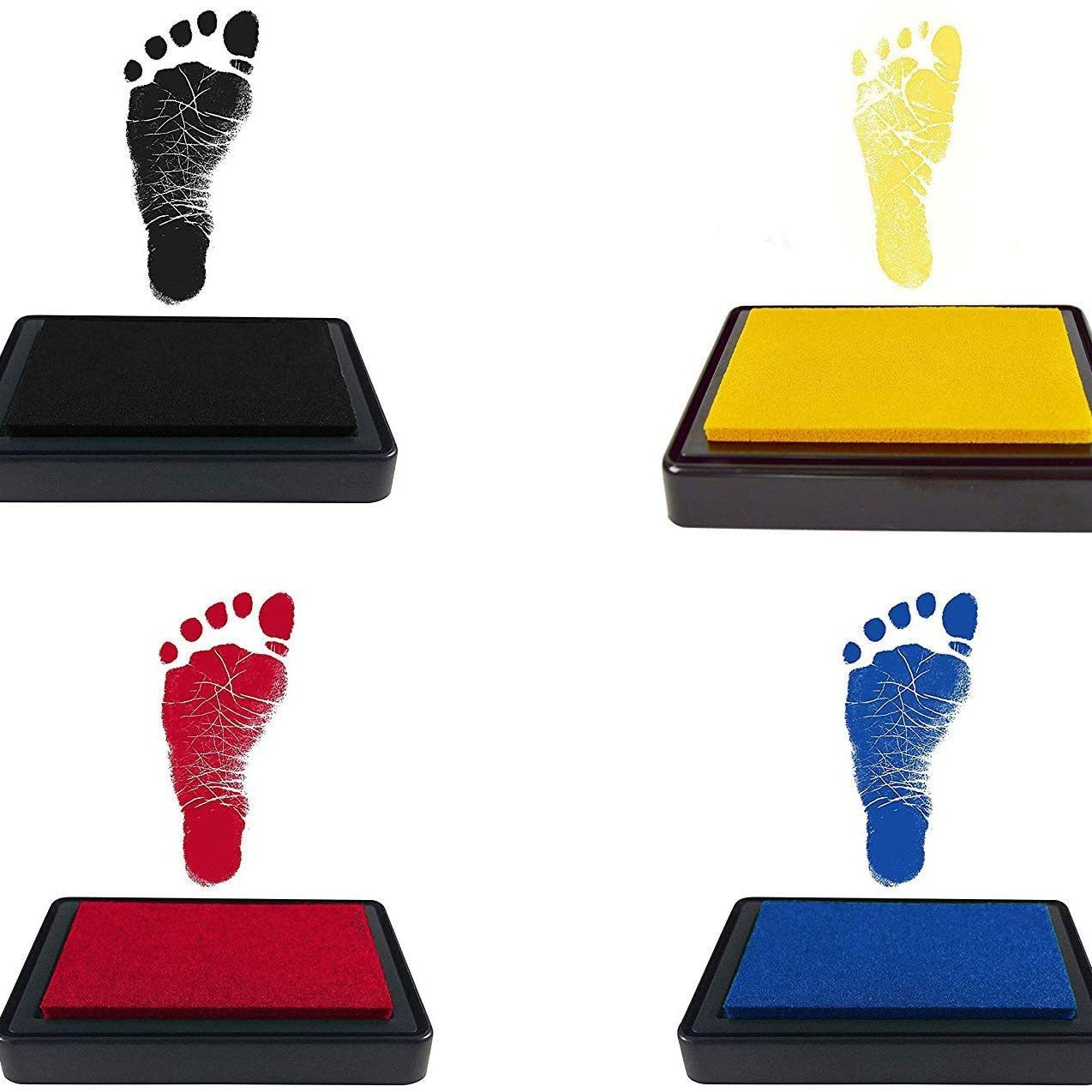 Baby hand and foot inkpad hand footprints hand printing oil hundred days souvenir Children Baby newborn supplies