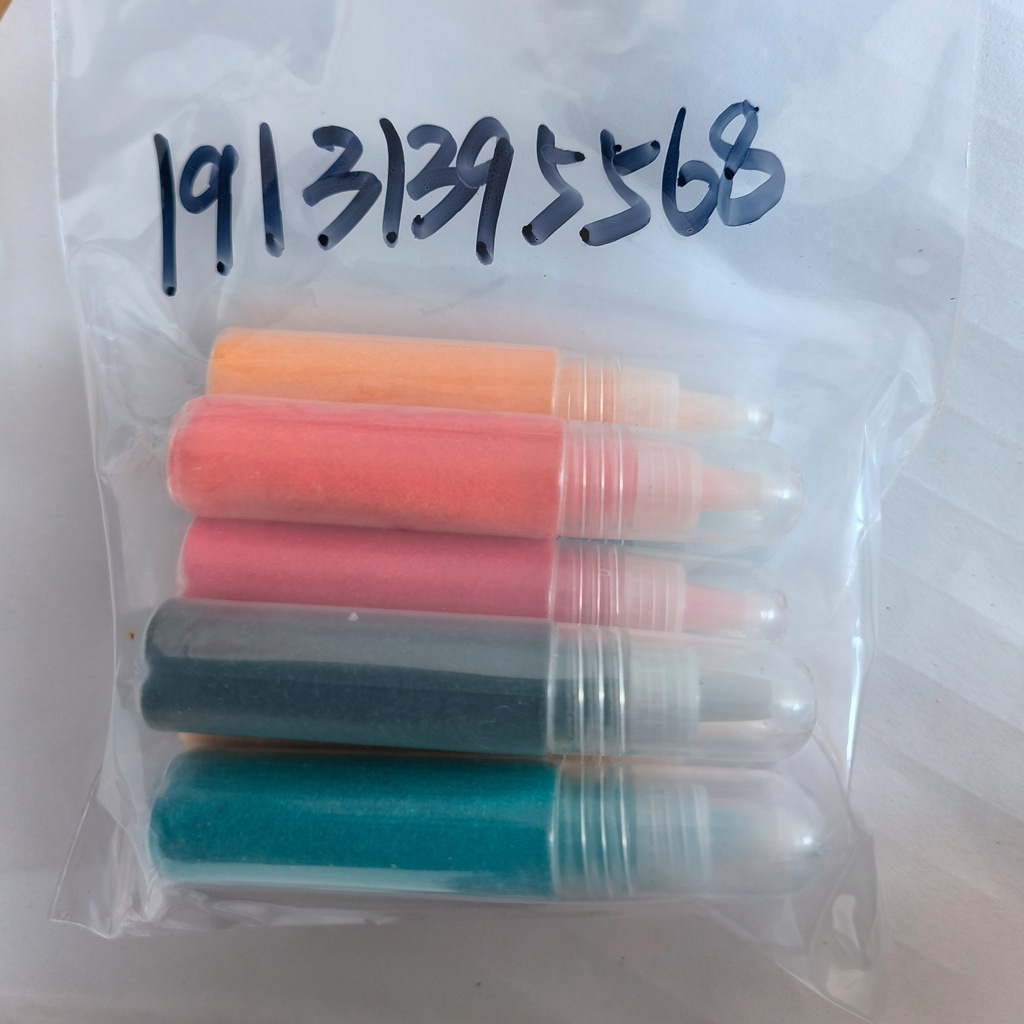 Bottled colored sand 10g children's sand painting hourglass kindergarten handicraft workshop children's handmade diy puzzle color